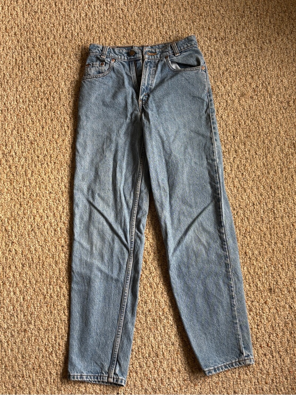 Levi's Straight Leg Jeans in Light Blue Denim